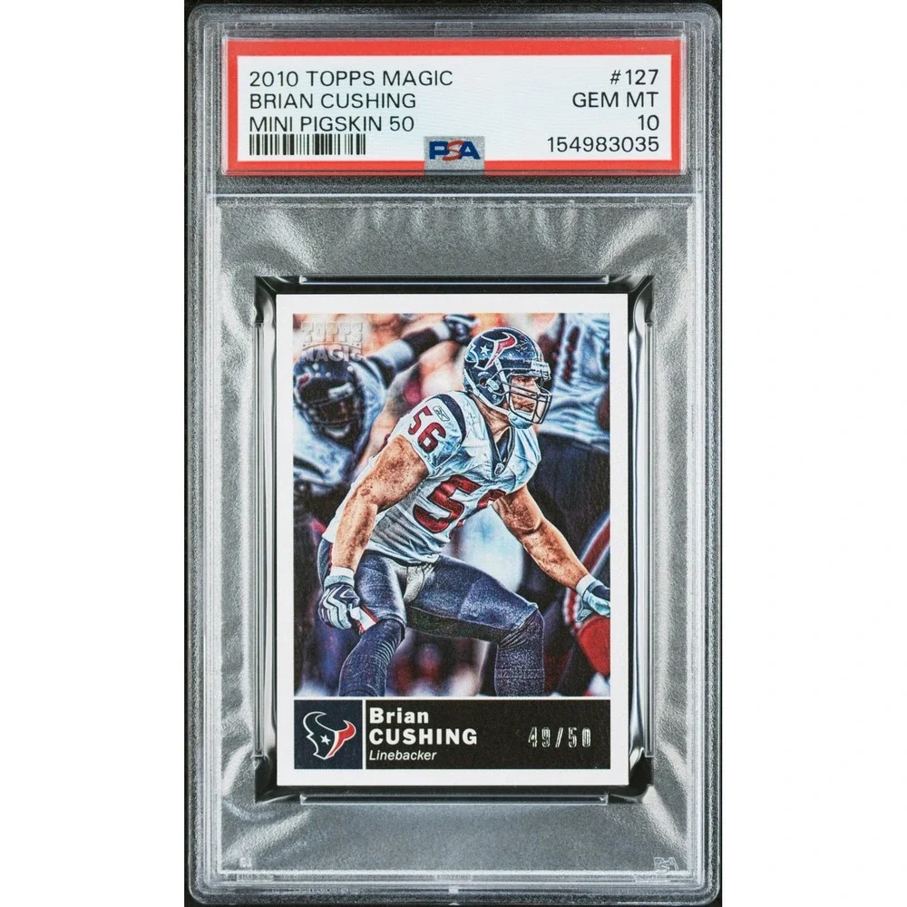Brian Cushing 2010 Topps Magic Mini Pigskin 50 #127 PSA 10 GEM MT Houston Texans